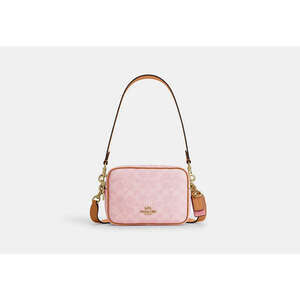 Mini Carey Crossbody Bag In Signature Canvas With Charms